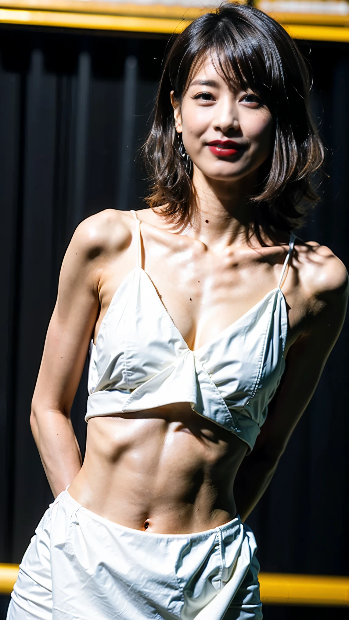 woman,White curtain background, レースのstrapで包まれた, 红色 leather Harness, Harnesses and garters, White lace bra, Wearing sexy silk lingerie, Wearing a lace bikini, black Harness, leather, White lace,strap,ribbon, Wearing a lace swimsuit, Harness, A fascinating cyberpunk dark fantasy, セクシーなwomanの写真, strap,ribbon