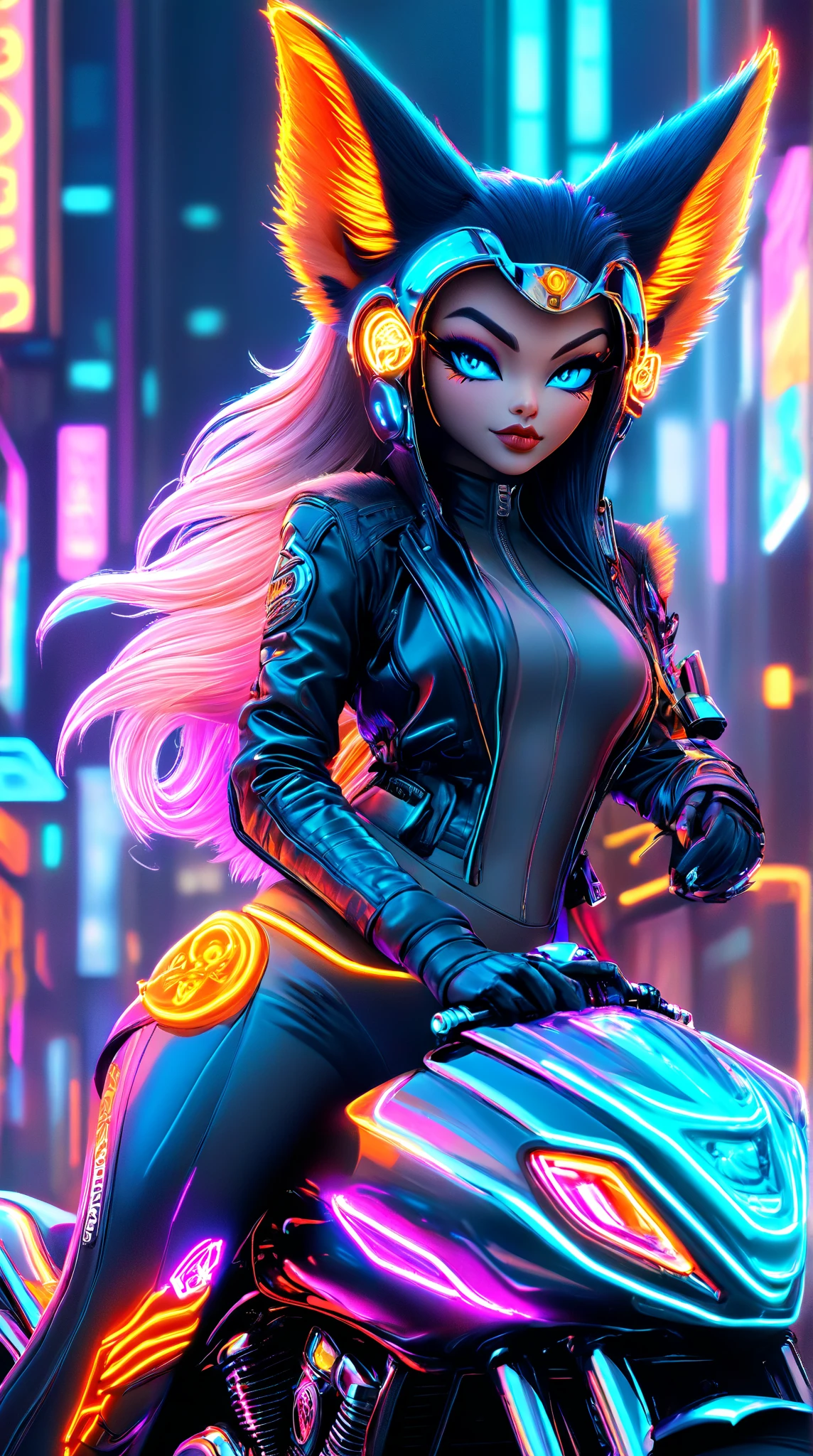 a woman in a black outfit riding a motorcycle with a helmet on, anime cyberpunk art, anime style 4 k, badass anime 8 k, digital cyberpunk anime art, digital cyberpunk - anime art, anime cyberpunk, alena aenami and artgerm, cyberpunk anime art, cyberpunk art style, artgerm style, rossdraws and jazza, ultra hd anime wallpaper