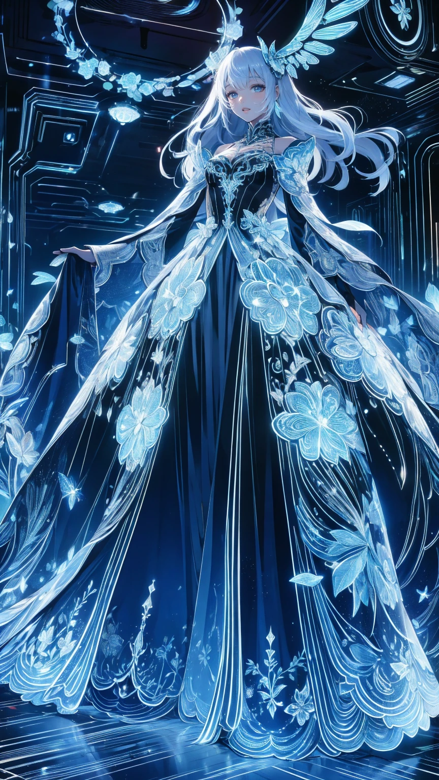  Composition from Head to Toe 、 full body view、 watch viewers、 score_9, score_8_  up, score_7_  up, score_6_  up, score_5_  up, score_4_  up、  anime style、In 8K、32K、​Masterpiece、 One Girl、 8k resolution, Masterpiece,  best quality ,  Award-winning work ,  unrealistic,  anatomically accurate skeleton ,  1 girl, Alone,  best quality ,  HD, 16k, incredibly ridiculous,  tall Highly detailed , 2.5D,  delicate and dynamic ,  beautiful woman, , charming smile,  pure white wedding dress,  great style , bouquet,  steampunk,  DIESEL PUNK ,  clock punk ,  cyberpunk,  glitter effect, Giant Donut 
