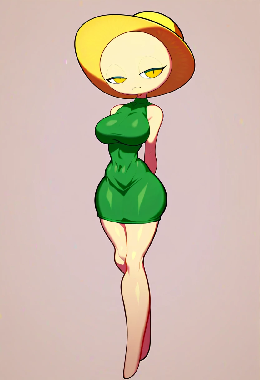 illustration, analogue, (Flat Style:1.2), (close-up:1.2), (Bosnian girl:1.2) BREAK , (looking at viewer, eye contact:1.2), BREAK <lora:ThickerLines_RM_v1:1> BREAK wearing peridot spandex panties and high-waisted pants, (large breasts:1.2) BREAK (seashell twist out hair:1.3), <lora:DipDyedHair:0.7> BREAK (color-page:0.7) epiCRealism epiCPhoto <lora:add_sharpness:0.6> BREAK (simple pastel green background:1.3), dark theme, low light, <lora:epiNoiseoffset_v2-pynoise:0.6>, film grain, Fujifilm XT3