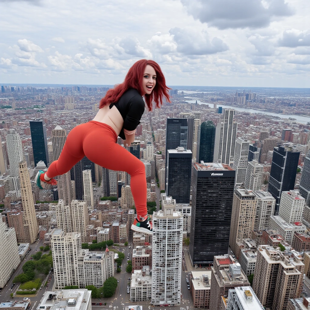 The giant girl wields a hammer and destroys the city,A giant woman in a lying on top of a cyberpunk city, Wear short skirts,Little guys running around the giant girl,The little person panicked and ran away,Many cars pass by, Standing on her hand, cgsociety 9, 2. 5 d cgi fantasy art, engine rendering unreal + a goddess, full body cgsociety, artgerm ; Hyper realistic 3d content, giant art, super detailed 3d matte paintings, super detailed 3d matte paintings, realistic fantasy art, realistic 3 d anime style. Beautiful girl. Big thighs."The boy stood on the top of a high-rise building waving to the girl". Color ultra 4k.The little person panicked and ran away.Giant attack.Shibuya,tokyo.