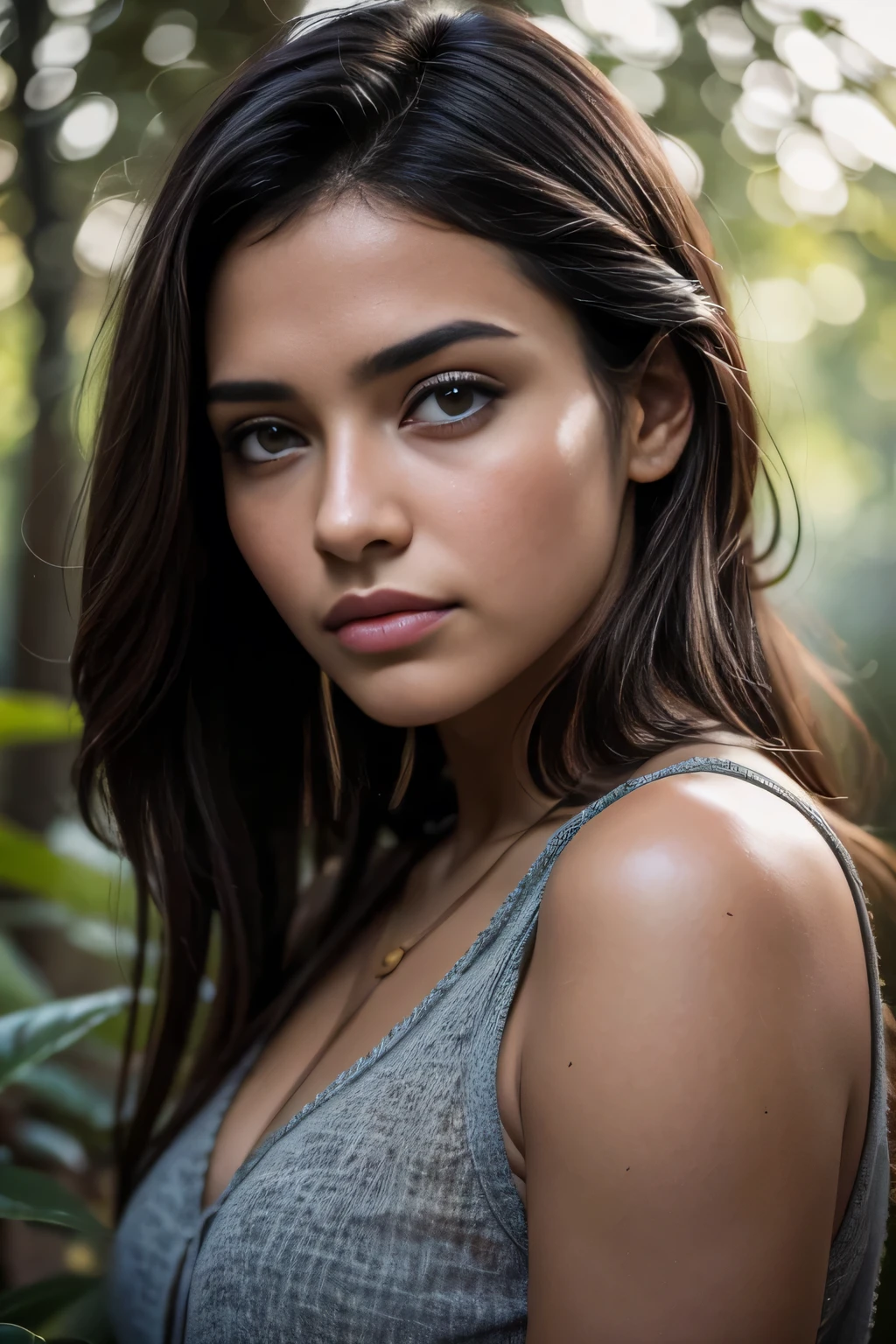 best quality, 4k, HDR, high details, a portrait of a Brazilian girl, beautiful, attractive, aesthetic, photorealistic, realistic