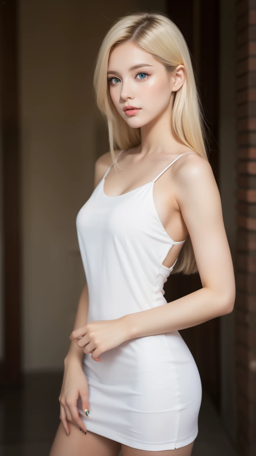 A beauty woman in a fantastic space., White and gold tight micro dress., 98k, {{Masterpiece}}, Best Quality, high quality:1.4), {{[[front look}}, Look like_contact, Various poses)]], very pretty face, and very pretty Look likes, big round breasts, pretty pictures, beautiful images, {{whole whole body}}, {{{{{{{{long legs}}}}}}}}, {{{{sexy body}}}}, {{{{{{tall woman}}}}}}, {{177 cm tall}}, Alone, beautiful, beautiful, adorable, pale skin, {{German girl from 18 to 22 years old.}}, look beautiful German girl and blue Look likes or green Look likes with platinum blonde hair color), Nordic German girl, {{{{{{{{{{whole body}}}}}}}}}}, {{{{{{{{{{high_heels}}}}}}}}}},