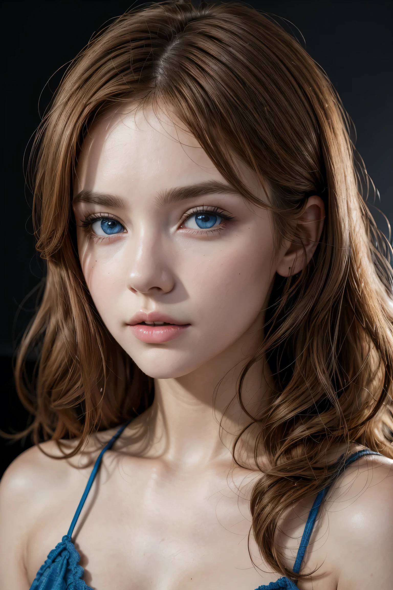 Beautiful handsome blue eyes tall brunette with freckles and two broken teeth
