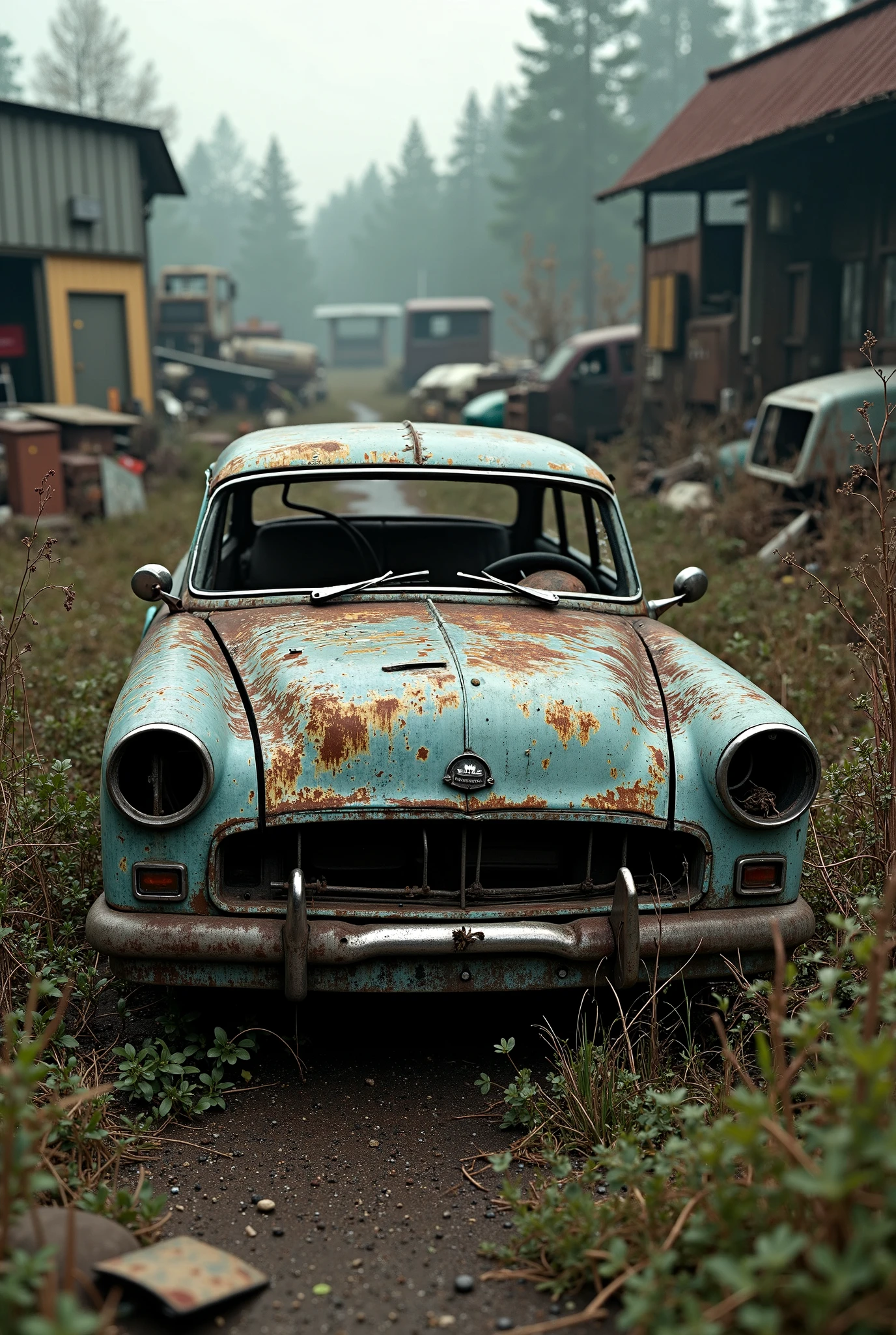 Abandoned car