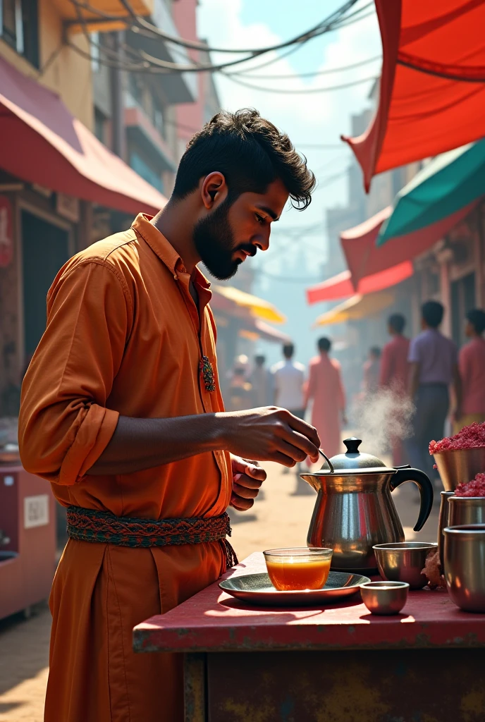 The India man make teh tarik