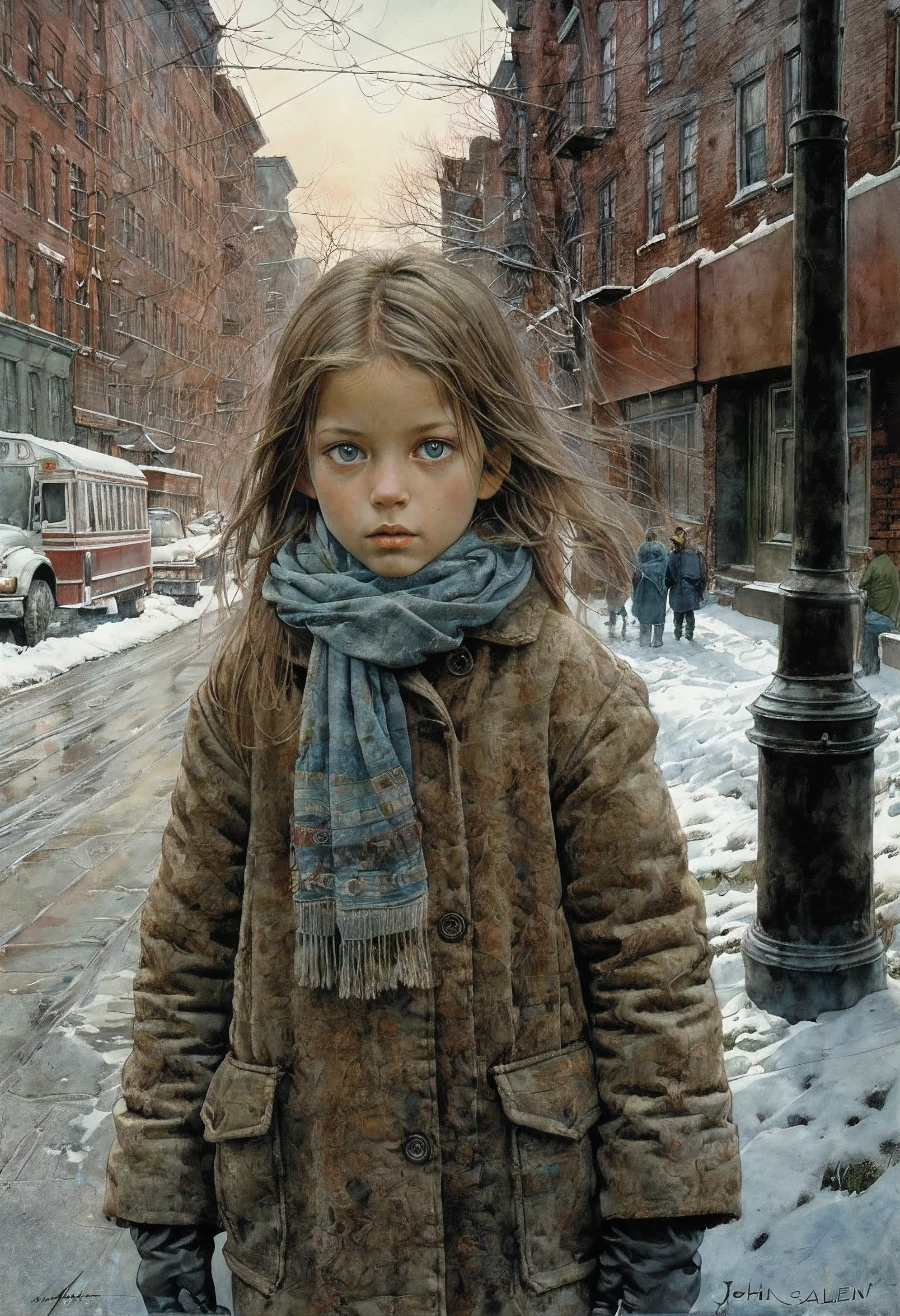 young girl, творческая импровизация (Created by John-Salminen)