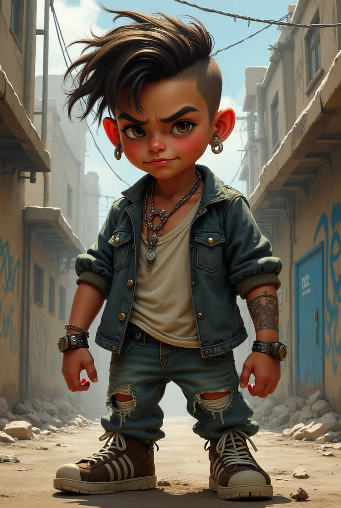 7 years old boy gangster funky pack abs white bodybuilder and handsome boy image generator