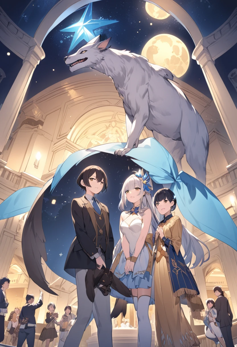 top quality, best quality, High-quality illustrations, masterpiece, super high resolution, detailed background, ballet, Singin' in the Rain, show, 6+boys, 6+girls, absurdres(highly detailed beautiful face and eyes)perfect anatomy, expression, good lighting, cinematic shadow(kemono, furry anthro)assorted poses, dynamic angle,