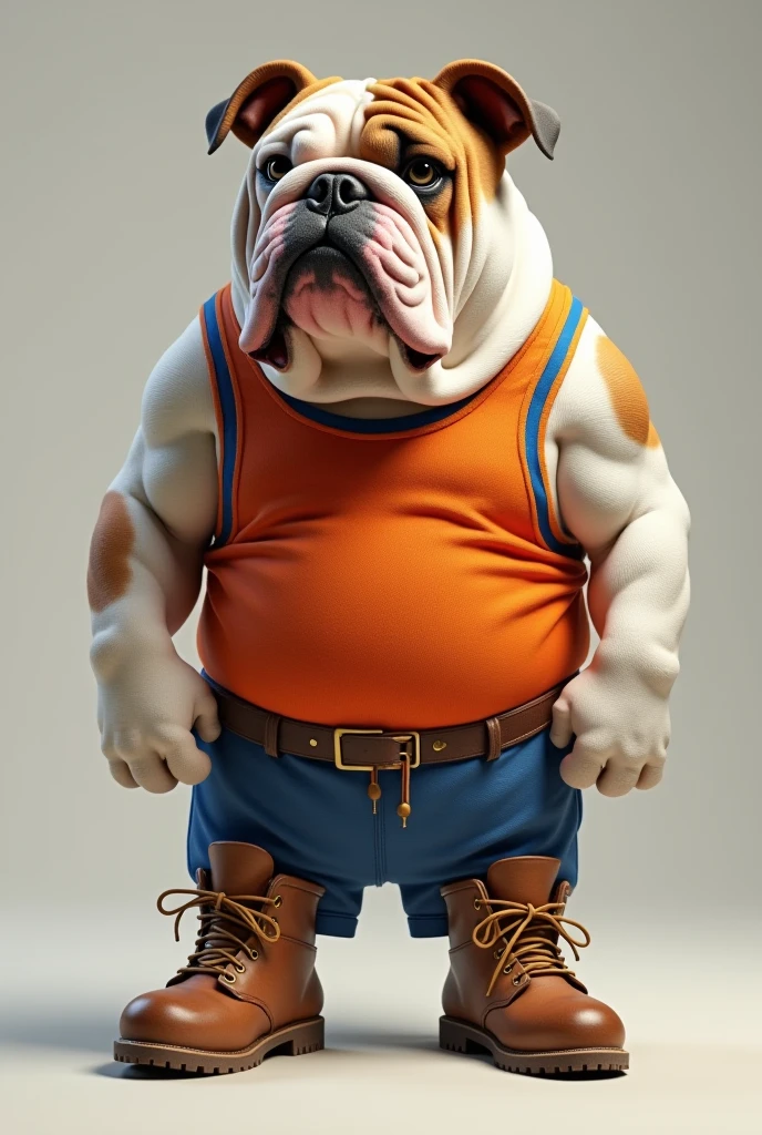 Very muscular Snoopy cartoon with abs
