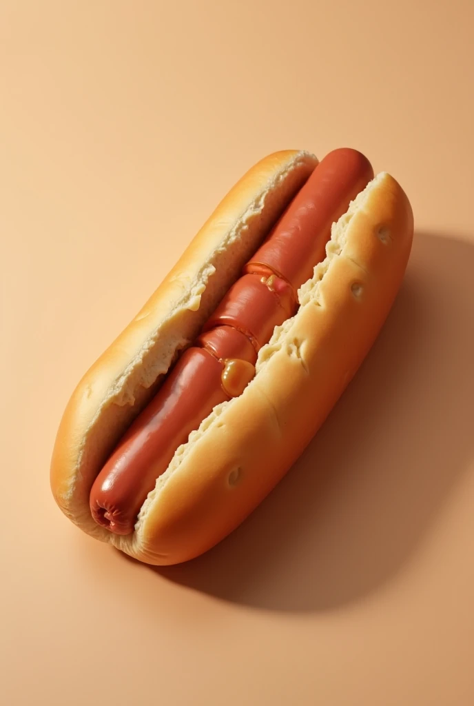 a photo of <lora:Shrink_Wrap_SDXL_V1:1> shrink wrap hotdog