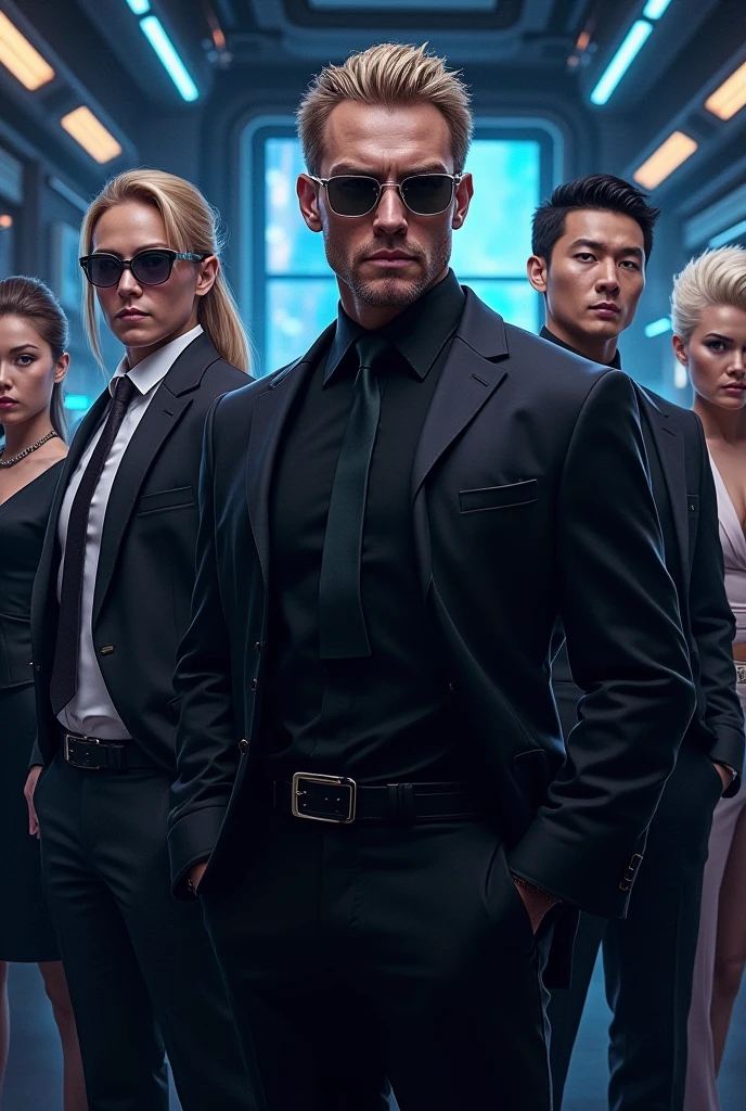 a sea of people fighting in the streets of some city inside the matrix, matrix filter, matrix lighting, green matrix atmosphere, (((riots))), thousands of people fighting, violence, (((civil war))), (((night))), evil looking blond GUY PEARCE face, blond GUY PEARCE in a suit with square sunglasses close up, blond GUY PEARCE in a suit angry, blond GUY PEARCE in a suit with squared sunglasses, square sunglasses