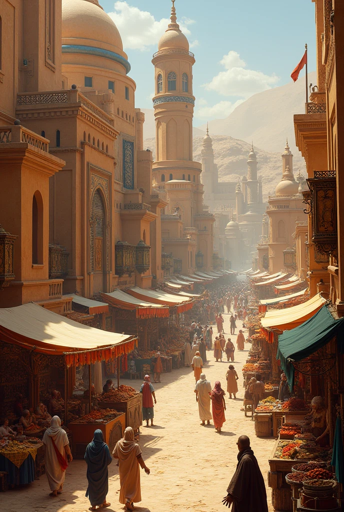 Prosperity at old Syrian and Arabs at madina