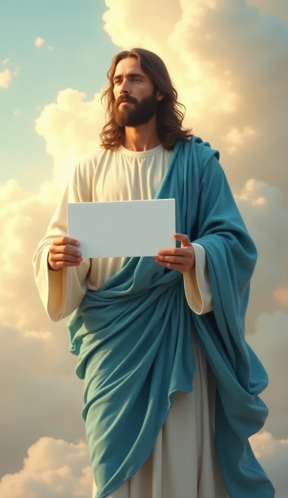 Jesus sitting on a rock with a blank sign and a bird, Jesus Cristo, Jesus, rosto de Jesus, Modelo de meme, beautiful image ever created, moldura ao redor da imagem, Jesus Gigachad, Greg Olsen, Christian art, jesus of nazareth, Deus olhando para mim, Quadro de borda branco, Retrato de Jesus Cristo, O Senhor e Salvador, Foto realista, foto muito bonita
