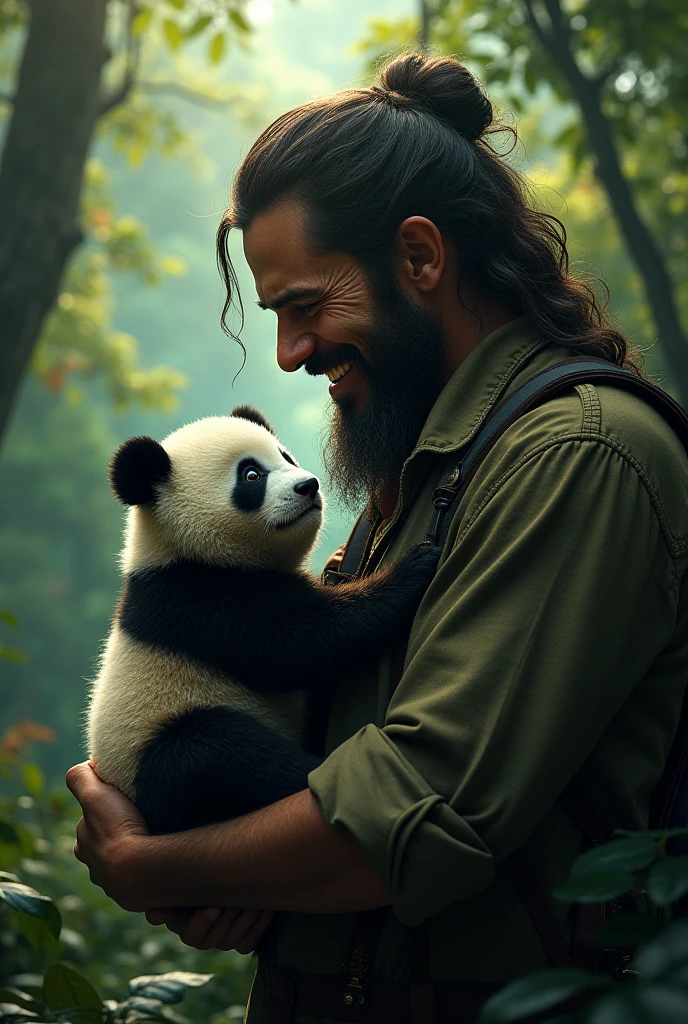An Indian man having sex with a panda