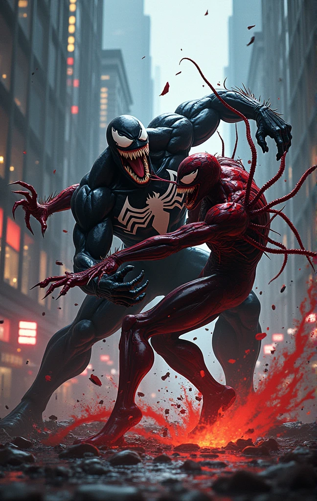 Venom,carnage,Darkside combination