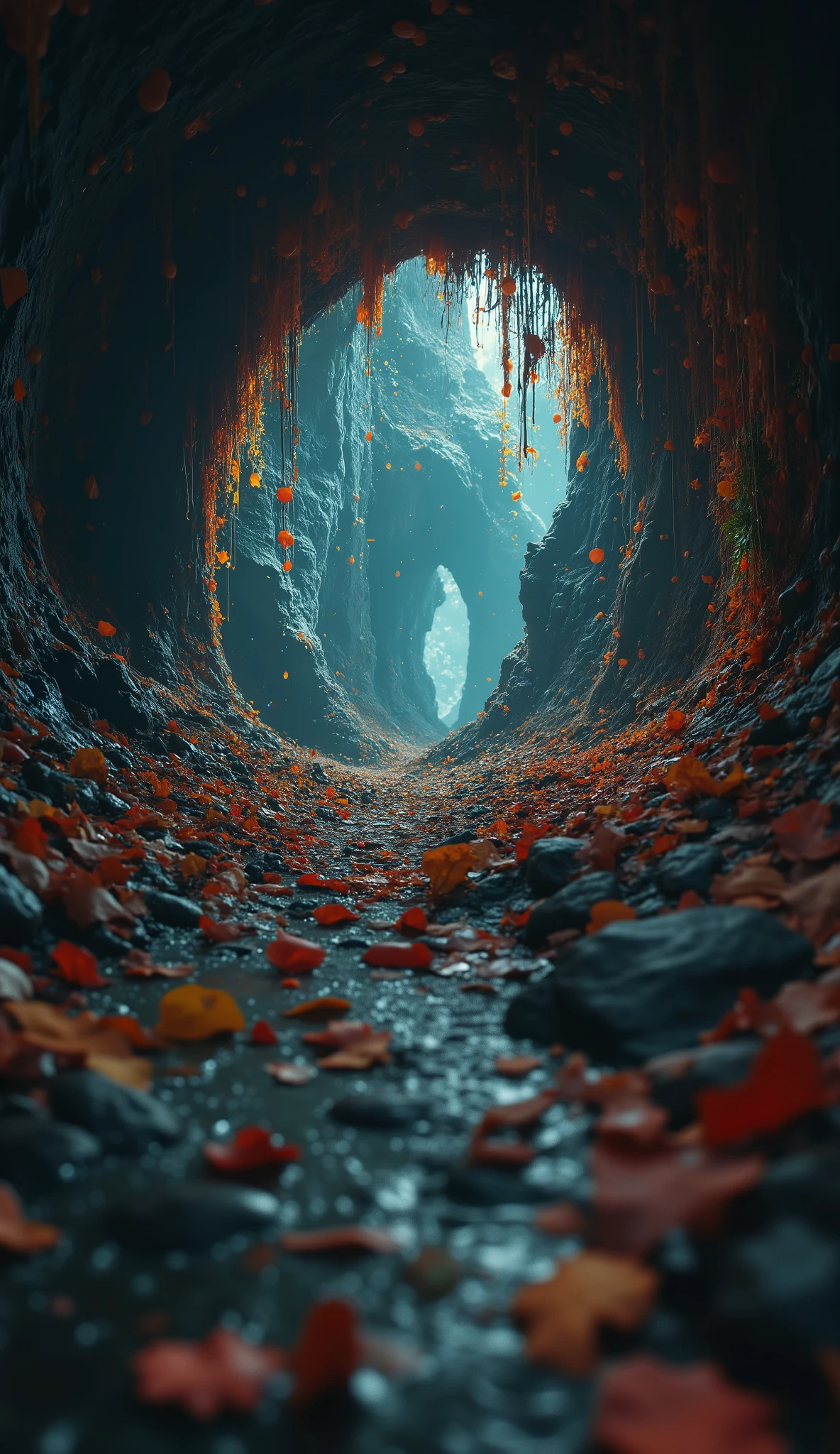 the abyss stares back unto you, photorealism