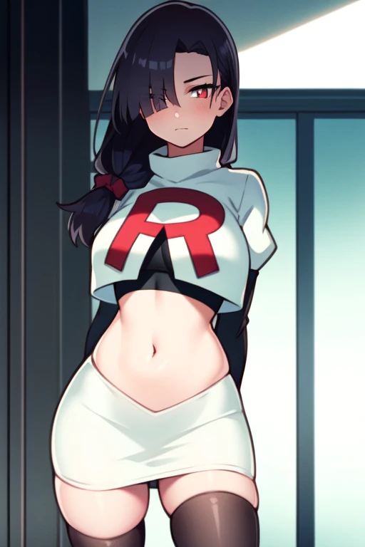 ((Girl having intense vaginal sex with man:1.3)), Anime One Girl, 22 years old, Pokemon Haruka,((May Pokemon :1.3)), red bandana, mature, Brown Hair, short hair, Blue eyes, Big Breasts, Chest cleavage, Red Shirt,super short white skirt,spats, Bounce, Thighs, indoor, 32K,Super detailed,Ultra-detailed, The perfect Mei, Red clothes,Navy blue leggings under a short white skirt, Mei's outfit, socks, whole body, Lovey-dovey vaginal sex, {{A Pokemon trainer sees May passing by and has Metamon transform into an adult May and engage in intense vaginal sex with her.}}, Vaginal sex with Haruka cosplay, Vaginal sex to be fucked by a man, Intense piston movement between a man's legs, NSFW