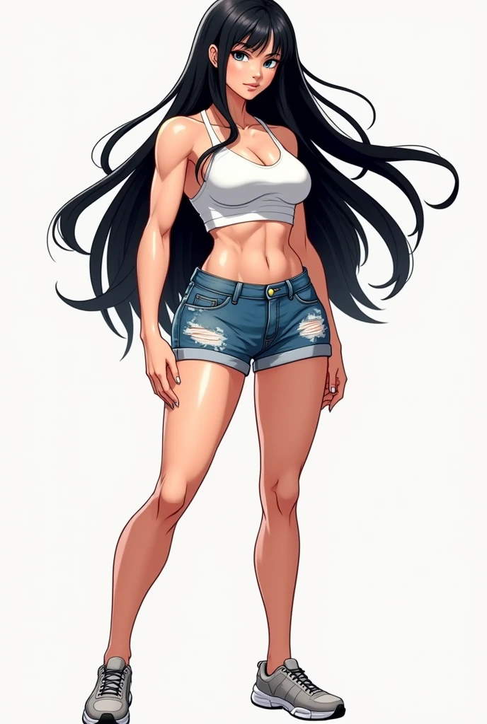 desenho de uma garota de pele marrom, Retrato de corpo inteiro of a short!, full body illustration, retrato de corpo inteiro, fullbody commission for, !!Retrato de corpo inteiro!!, yuzuha Shiba, anime full body illustration, character Retrato de corpo inteiro, retrato de personagem de corpo inteiro, anime mulher arte de corpo inteiro, single character full body, fanart da coelhinha lola, altura de 147 cm, doce, gentil, fofa, muito sexy e gostosa, 15 anos de idade e uniforme escolar 
