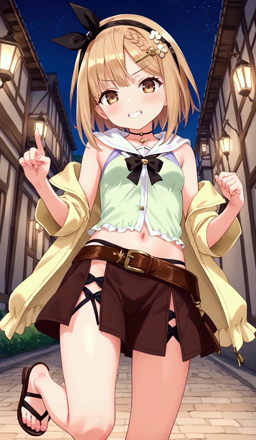 ultra-detailed,masterpiece,best quality,stage,sp@tlight,dancing,1girl,(chibi),shigure ui (vtuber) ,short hair,light brown hair,twintails,pom pom hair ornament,hair intakes,green eyes, ,bangs,red bow,collared white shirt,long sleeves,red randoseru,black sleeveless pinafore dress,white socks,black footwearnude,nude,nude,nude,Nipples are visible,nude,nude,nude,Nipples are visible,nude,nude,nude,Nipples are visible,nude,nude,nude,Nipples are visible、Leg spread、Leg spread