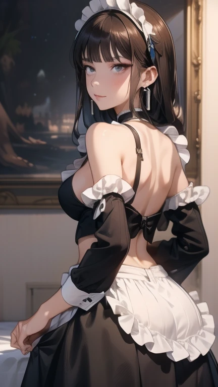 (shine:1.2), (Sparks:1.2), (shine:1.2), (best quality), (Masterpiece:1.2), (anime style),Super bright colors,colorful,Beautiful and delicate face and hair,perfect body,black and white double ponytail,princess dress,lace,fold,Ruffle, White stockings, long boots,seductive pose,luxurious bedroom,nighttime,big breasts,Show your breasts,big breasts,Show your breastsของคุณ,The cracks are clear...,((big tits)),(pubic bone), rift, visible chest, Show your breastsของคุณของคุณ, open chest,((bare breast:1.37)), I see bulging nipples.,(((large areolae:1.4,pink,The nipples are clearly visible.....))),