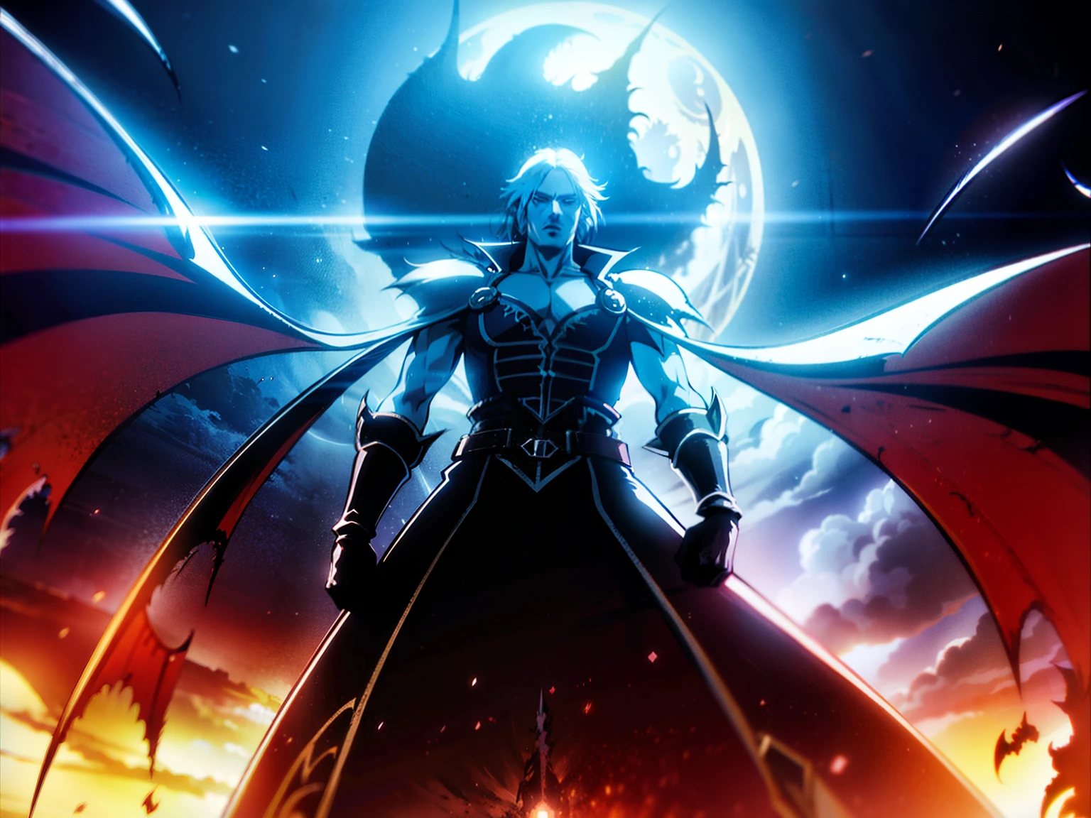 Castlevania Lord of the shadows hyper realistic super detailed Dynamic cinématique scènes movie
