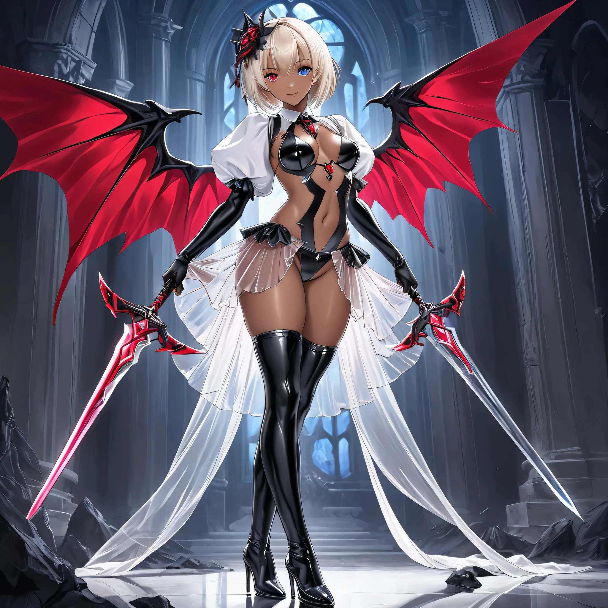 Mini Lucy Westenra castlevania, (Lucy Westenra castlevania), solo, ray tracing, 3D style, 3DMM, ((oses per photo)), ((oses ouch cada foto)), fully body,(Front view),(Costas Issue), (Emist on the left), show flat belly, (((oses per photo))),(very big breastsperfect ass, perfect and symmetrical eyes, (perfect handuturistic sword in hand)), ((short hair)),((Open wizard clothes)),white clothing with textured edges, skin fair, luouchas detalhadas, White thigh-high tights with trim, ouchestido aberto ouch "ouch", Waist slender, big legs, low water, Show legs to the top of the waist, (broken fabric falling over the legs),((open top)),ultra realistic skin, realistic human eyes,ultra realistic skin,super sensual suit,(faixas ouch torno dos seios), colorfully,top with ruffles,(pubis with a lot of volume),(extrouchamente sensual),(very sensual),(red and black thouche),(((giant bat wings))),with bat wings,delta handle bikini,((showing legs and feet)),view from below,((cracks in fabrics with red underneath)),((tears in fabrics with red underneath)),(((very detailed high level lighting))),(((raytracing))),(((couchstic effect))),(((super sexy))),(((super cleavage))),(((huge dragon wings))),(((outfit without many embellishments))),((Big tits)),((((one shoulder thigh length))))