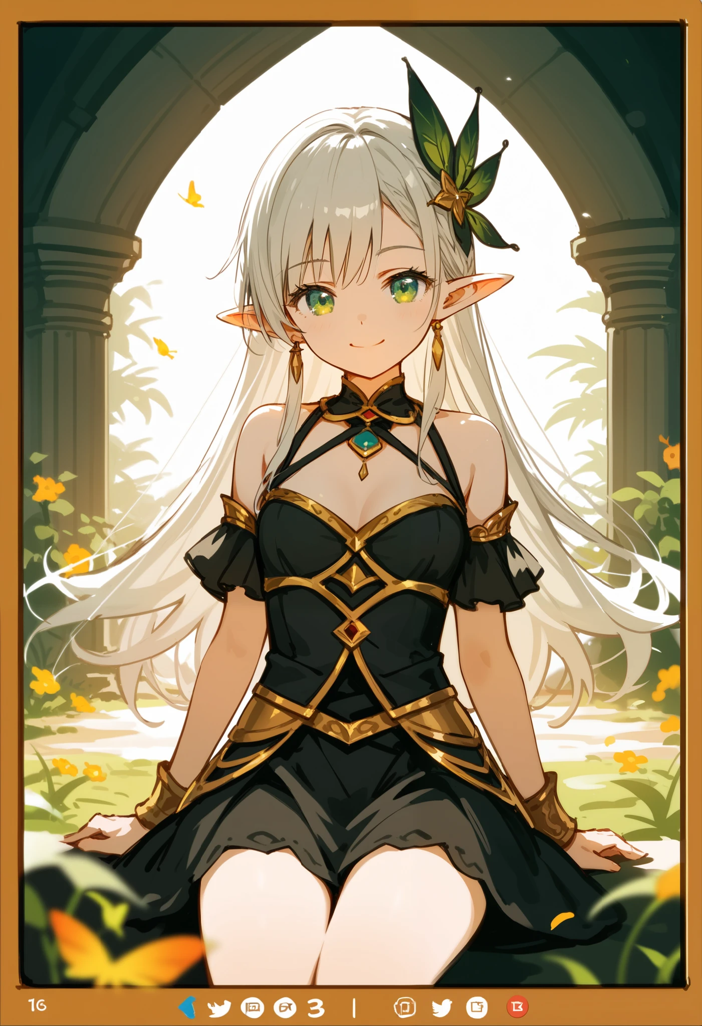 score_9, score_8_up ,score_7_up ,source_anime,source_comic,source_illust,(front view), 1girl ),(closed up detail face),smile,elf ear,If you put happiness in letters,Dwarves' playground:1.3,tree々, Fantasy , paradox world , nothing but fear ,( Grimm's fairy tale world ),ren's literature:1.3,(green,black,Gold,Beautiful dark lighting , Exquisite Memories ,(manga style),(sketch),(illustration),