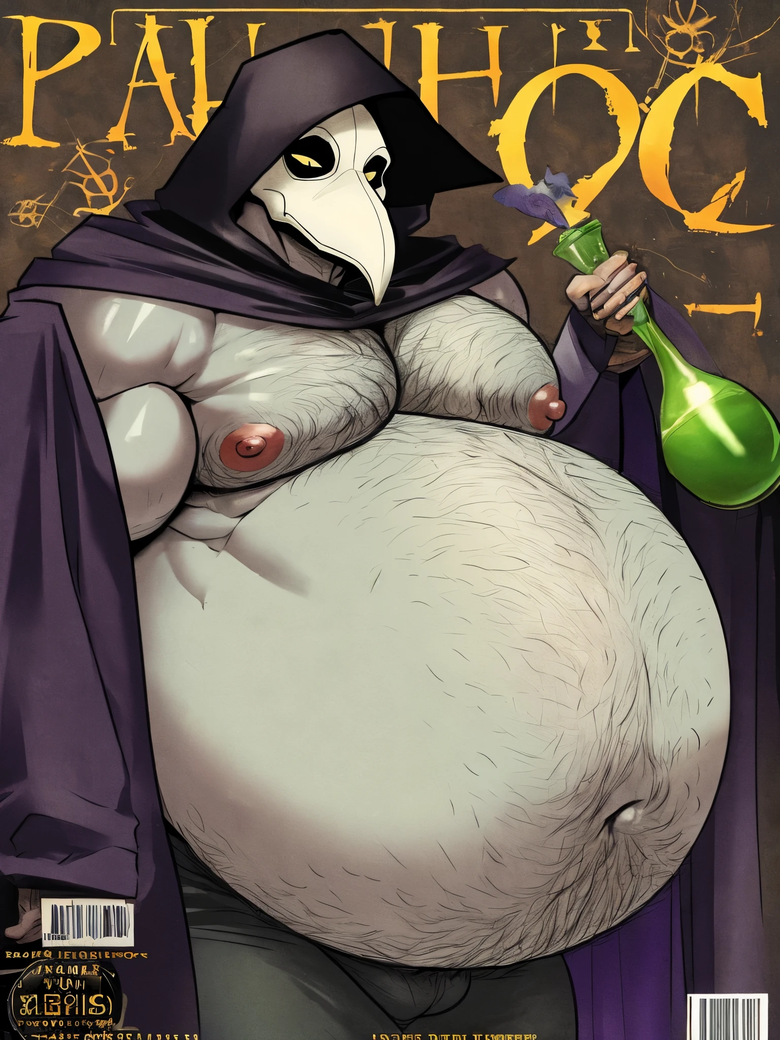 nsfw, Mulher pregnant com vestido roxo gigante, high qualiy, awardwinning, high resolution, 8K , standing alone, 1woman, from the front, mellow, milf, purple cropped hair, blue colored eyes, long cloak decotado , tall woman, 29-years-old, milf, cuvilinear body, massive huge tits, huge ass , big-ass, pregnant, cabelo roxo, long cloak, hinterland, dress covers the legs, seducing gaze