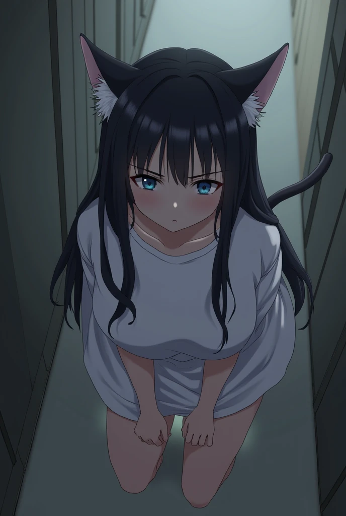 Have cat ears、work、Looks very painful、Small face、、masterpiece、Very embarrassed look、Big Breasts、Very impatient、Trembling、Sweating、Are pregnant、No characters allowed、Being restrained、disease、4 frames