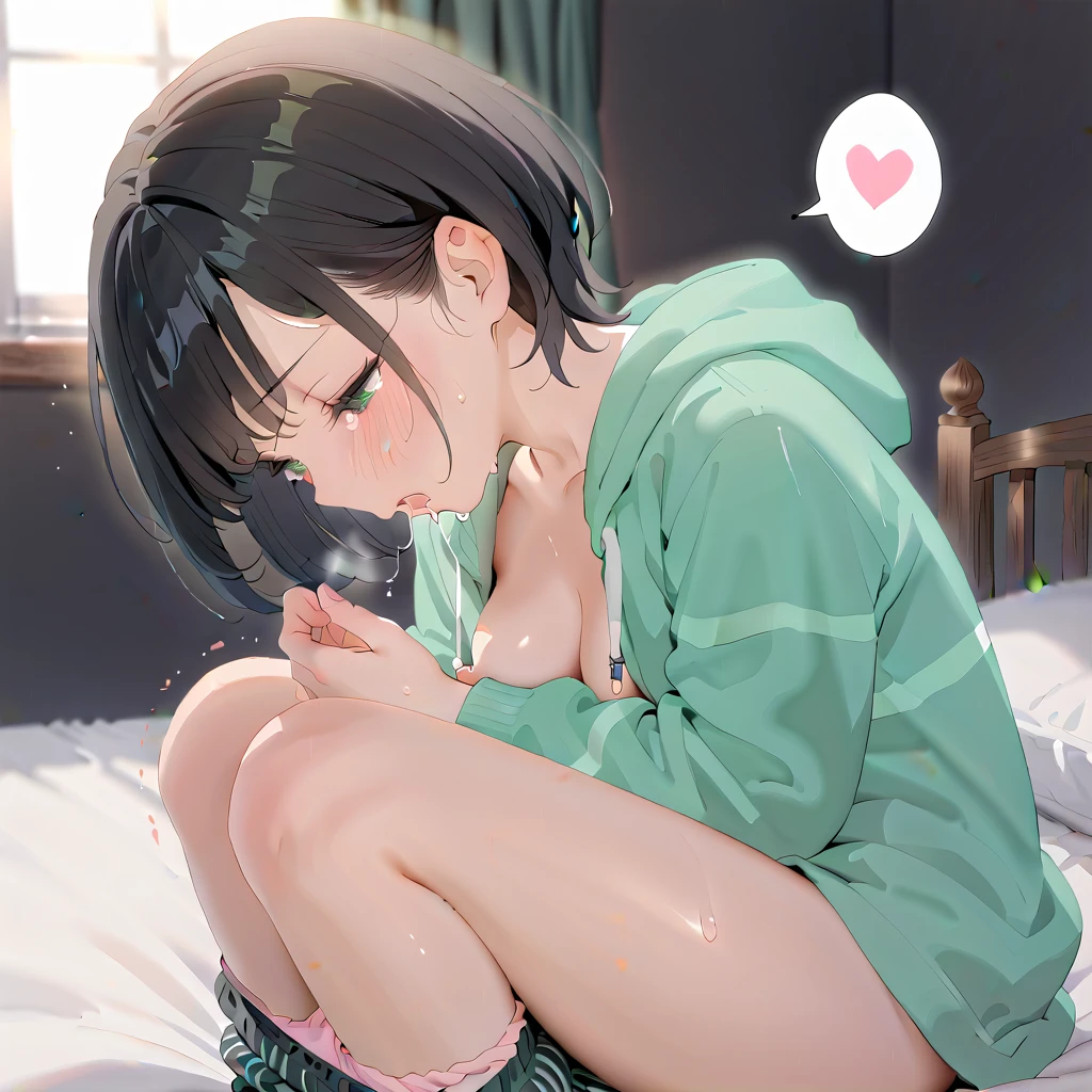 nsfw,(super fine illustration,8K CG wallpaper,best quality,extremely detailed,ultra high res,best aesthetic),(cowboy shot,from front),idolmaster, {{{}}}, (11yo, beautiful girl),(beautiful brown eyes), (beautiful black hair), ((((short hair)))), ((bob hair)),(wet hair), (wet skin), (sweat), (steam),(((small height))),(((petite))), (flat chests,small breasts),(primary school student uniform),(open clothes),(no bra,no panty),((((pubic black hair:1.1))), ((in class room), ((((spread legs)))),(open mouths), (shyness), (out tongue),(feel good), (blush),(one eye closed),(((ahegao)),((sex,cowgirl,pov)),(((ahegao))),(red Japanese school bag,ransel),(vaginal penis:1.2), testicle, (a man:1.2), hetero, (intense Sex:1.6), (cum out:1.3),((steam)),(scatter sweat),(cum on body:1.5), (cum on Face:1.1),(extasy Face),(feel good),(one hand peace sign:1.3),(a big smile),