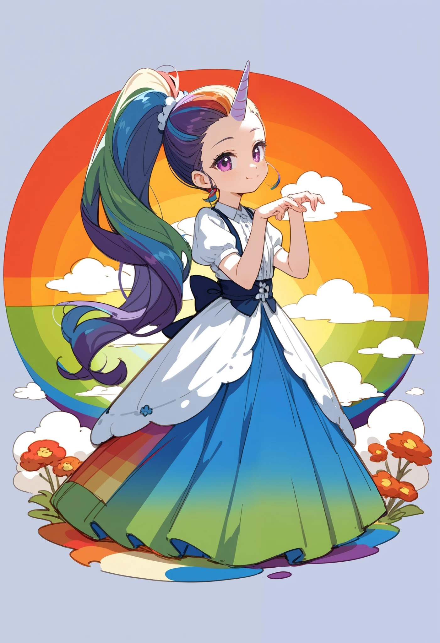 score_9, score_8_up,score_7_up,source_anime,source_comic,source_illust,(looking ay viewer:1.3),solo,fullbody:0.8,rainbow ponytail,unicorn horn forehead,rainbow sexy long dress,cheek smile,kissing viewer,cute pose, rainbow universe background image,happy world,closed up fece,(manga style),(sketch),(illustration),