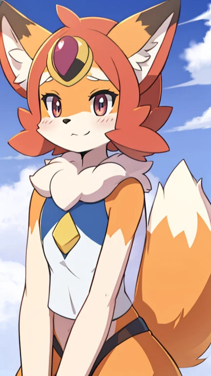 Furry female orange bat pokemon sun and moon kemono fursuit style