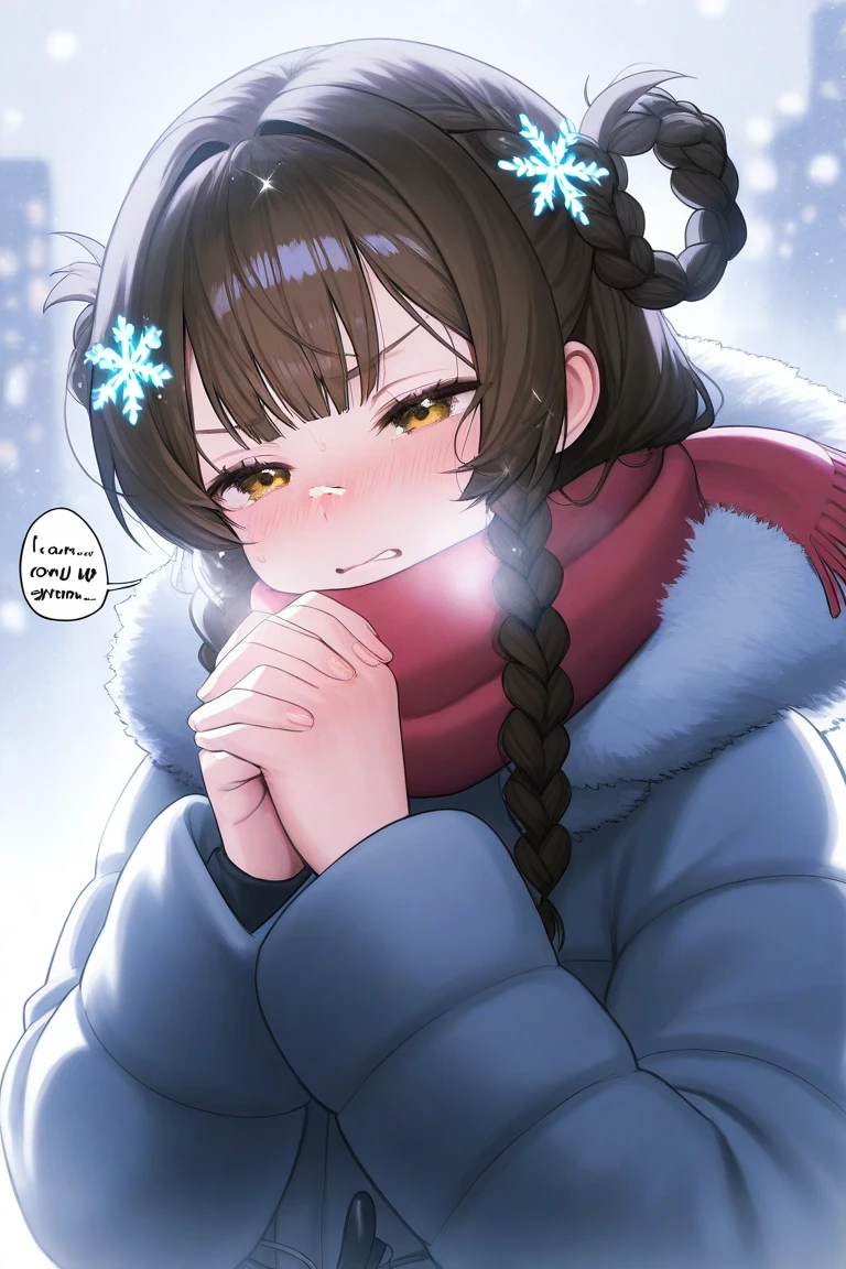 Female, thin, long and dark hair with dark brown ends, 1 tall, infp, introvert, googly-eyed face, thick eyebrows, double eyelids, tired eyes, convex mouth, high hairline, bangs slightly parted at an angle. Representative Animal: Rabbit, inspired by Bian Shoumin, cartoonish cute, cute illustration, chibi
