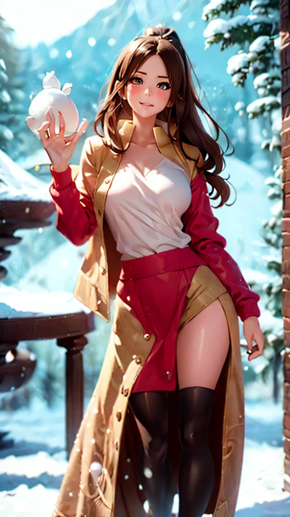 cute girl, winter, fantasy