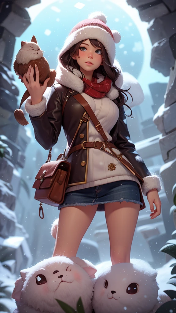 cute girl, winter, fantasy