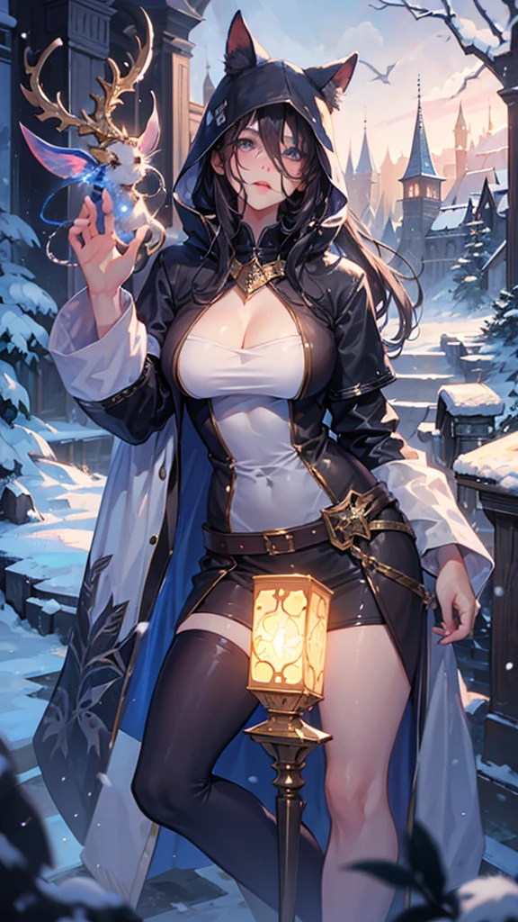 cute girl, winter, fantasy
