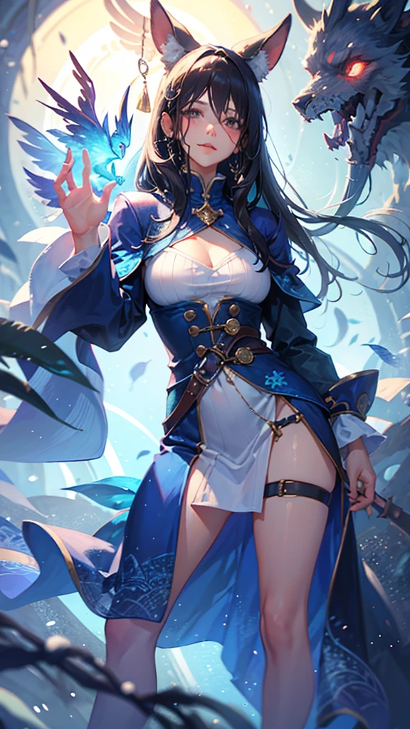 cute girl, winter, fantasy