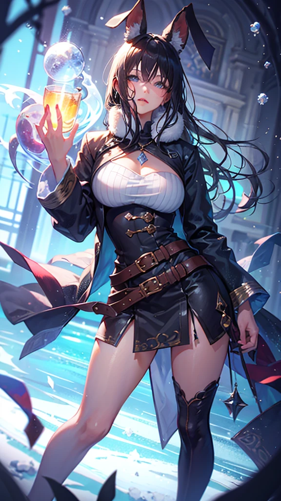 cute girl, winter, fantasy