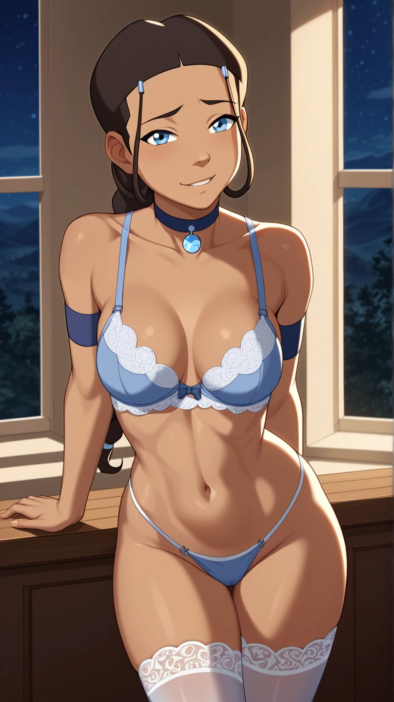 masterpiece, best quality, seras, seras victoria, hellsing, 1girl, solo, , sitting,, warm lighting, lustful gaze, in heat, horny, head tilt, looking to the side, gigantic breasts, breast focus, boob window, bare breasts, arms behind back, arms behind back, Detailed face, Detailed blue eyes, Detailed face, blue eyes, perfect eyes, perfect face, nude, naked breasts, cleavage, blacked underwear, blacked, ty lee