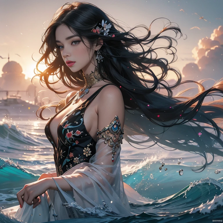 The complexion is beautiful and cold,The eyes are like deep pools of inky jade,White, delicate skin,Like a tooth-carved jade, her appearance is not the most beautiful in the palace,But it must be the most charming, just like the gentle waves of the gentle wind in spring, it is a scenery that will never tire of --auto