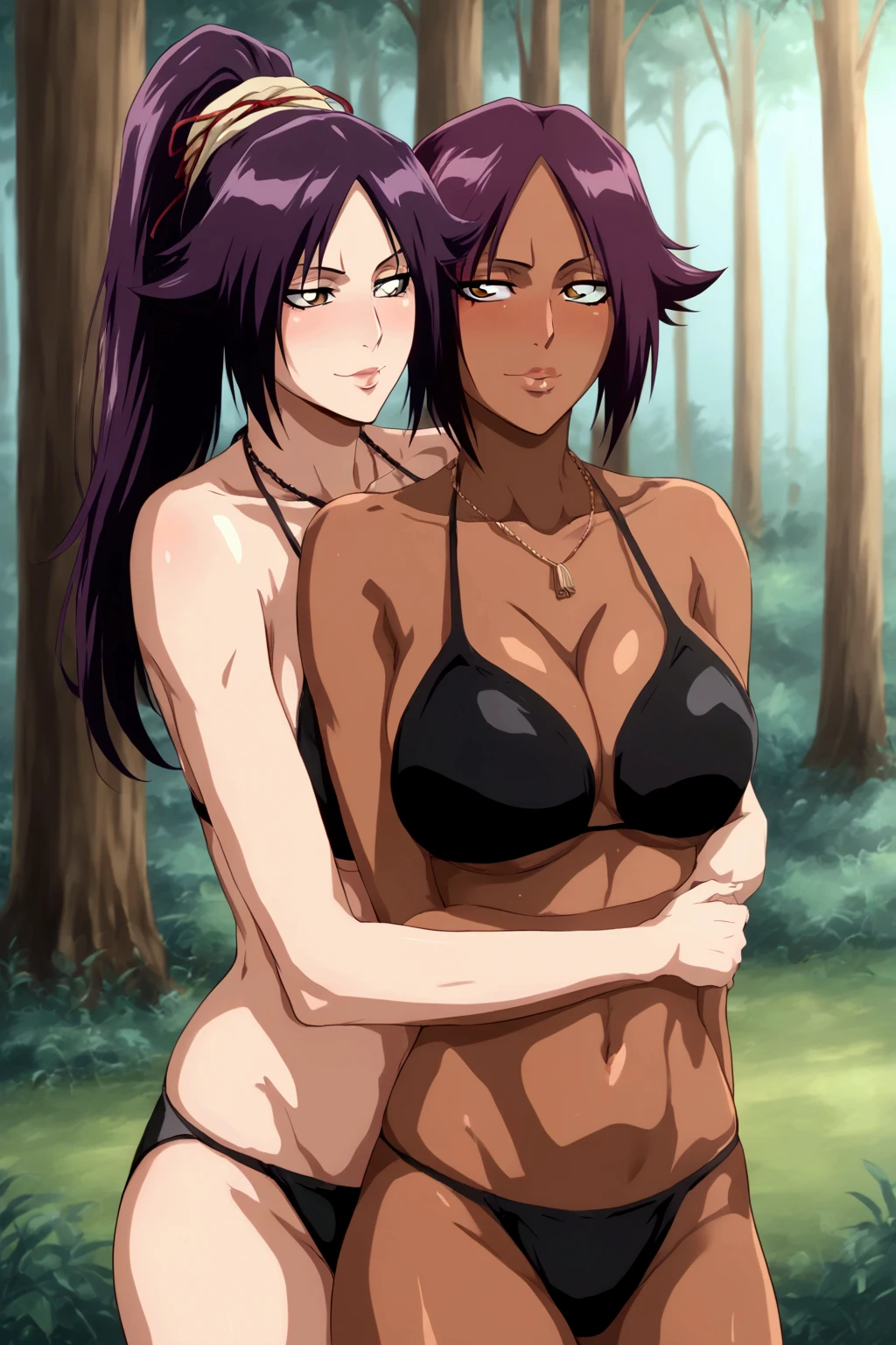 Sexy adult woman,Temari,standing still,huge breast,in her new sexyunderwear and bra lot her body and open chest,hentai,snfw,thick body,age30,hair lose, reference sheet,milf, character design