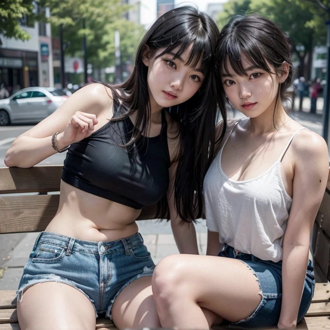 8K、RAW Photos、Highest quality、Super detailed、Super Resolution、Ultra HD、8K壁紙、Amazing details A town of rice fields in the countryside、Bus stop in the countryside、(A 16-year-old high school girl waiting for a bus at a bus stop)、Shining Sun、Blue sky、School bag、smile
((Emphasize cleavage))
(((I can see the flower patterned bra)))