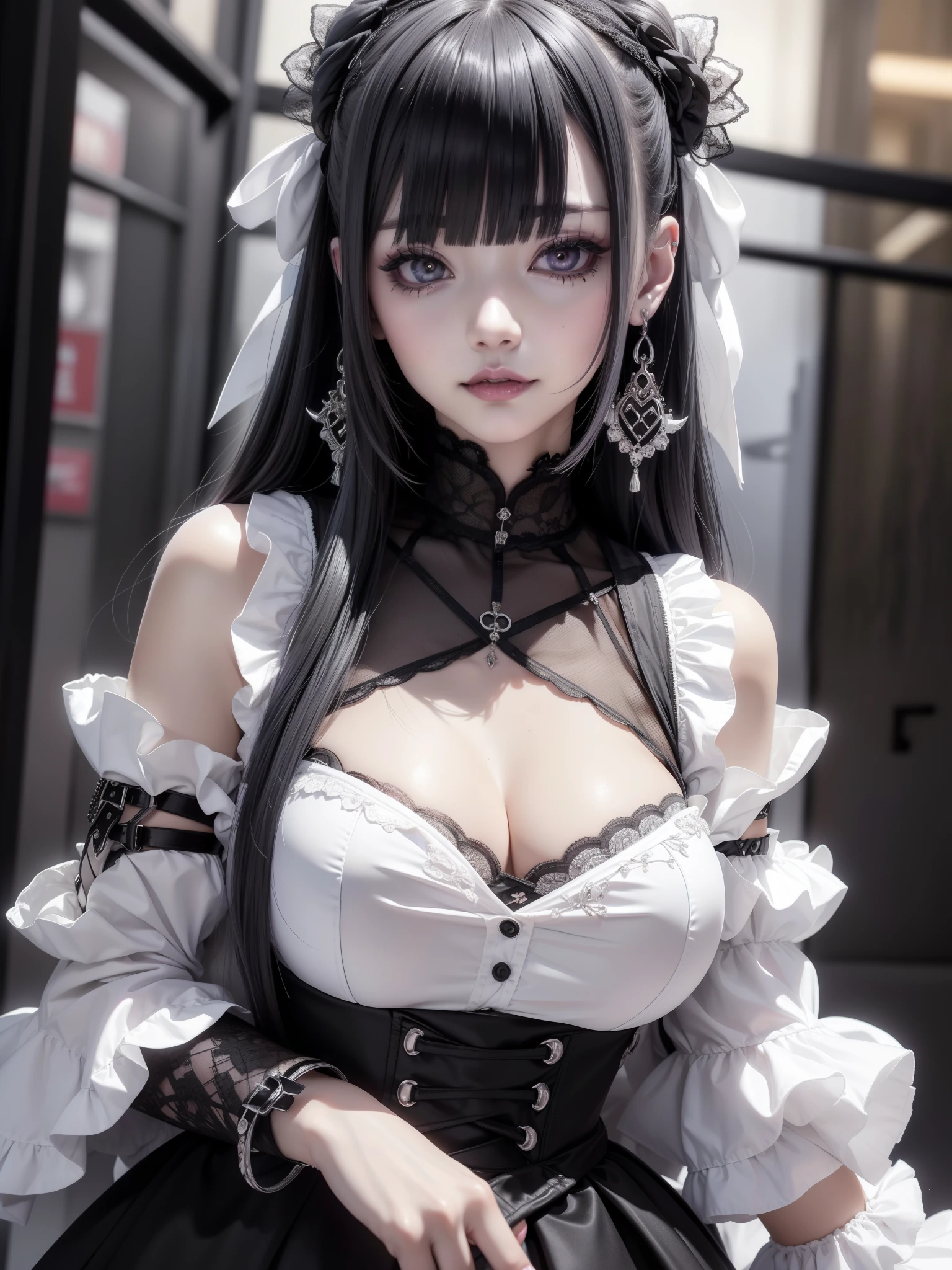 (8k, best quality, masterpiece),(ultra-detailed:1.1),(high detailed skin),
[qty: :1],full body,
[main: :1],1girl,black hair,long hair,curtains,bodystocking,(Black silk veil:1.2),black lace elbow gloves,
[emo: :1],
[ver: :1],put hands on chest,
[bac: :1],(church:1.2),
[key: :1],(white breast curtains:1.2),bodystocking,
aqw,rita rossweisse,1girl,gloves,maid headdress,hair over one eye,maid,black gloves,breasts,short,
\\\\\\\\\\\\\\\\\\\\\\,
melowh,Art style,clean and crisp picture,
(beautiful_face),((intricate_detail)),(revealing clothes:1.2),
((finely_detailed)),fine_fabric_emphasis,
((glossy)),