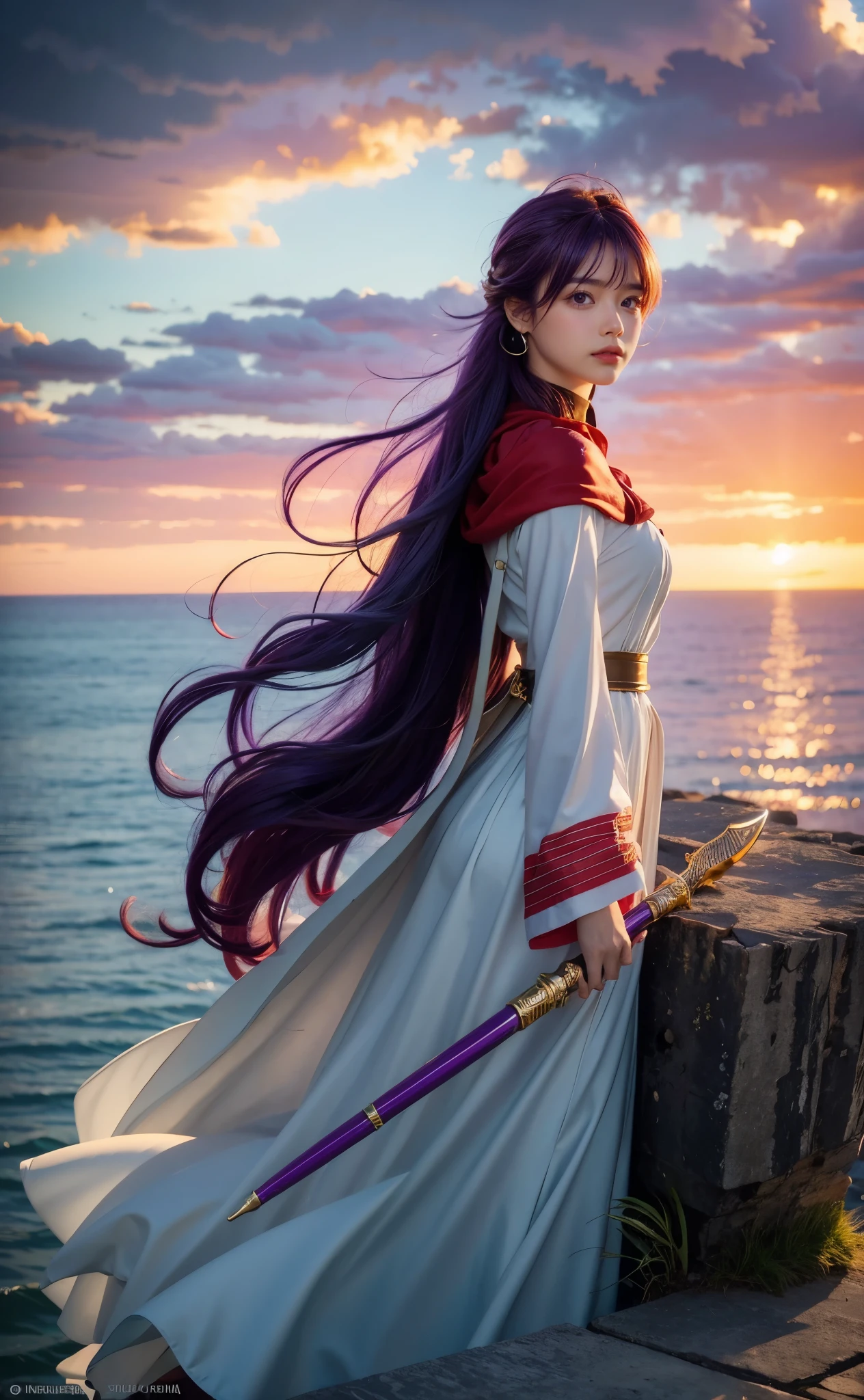.(dq pom , boots. Red Hood, purple hair, Robe, upper body, )、 profile sideview、 Details face, cute face , best quality , bangs , small head:1.3.Big bright eyes, highlight the eyes with a very beautiful light from below the lower body, earrings, best quality . viewer, Slightly,Masterpiece, best quality :1.4 、8k, RAW photo, photorealistic :1.2、 観光spot , Details, , Film type light, Skyscape.cloud.Strong winds.
,backlit,floating,floating.floating.Eternals spot、Fantasy :1.4