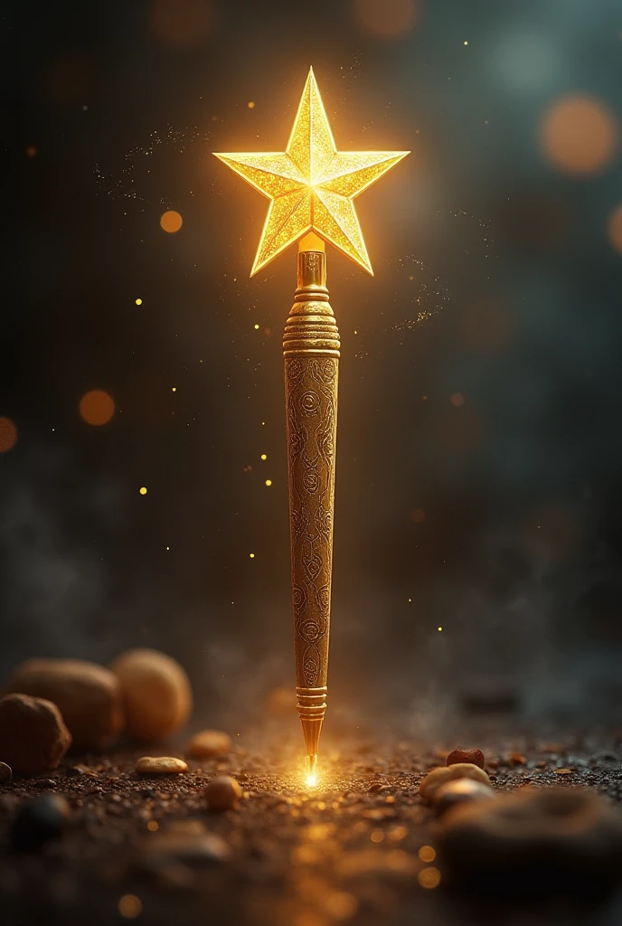 Magic Srar pen golden coloured