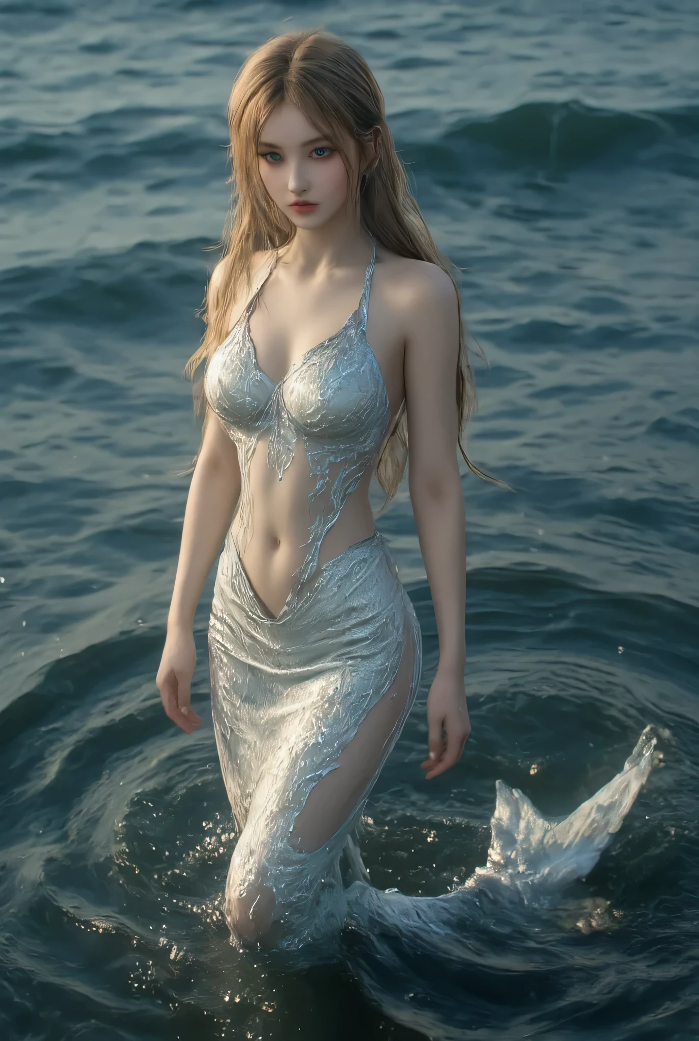 Upper body of a human (usually female), lower body of a fish: this is the most basic image of a mermaid. They are often depicted with a beautiful female upper body and a fish tail, which makes them fascinating and at the same time shows that they are different from humans.
Andersen's fairy tale "The Little Mermaid" is based on this typical image of a mermaid.
Living near water (sea, river, lake, etc.): Mermaids are depicted as beings that have a close relationship with water. Mermaids that live in the sea are the most common, but there are also legends of mermaids that live in rivers and lakes.