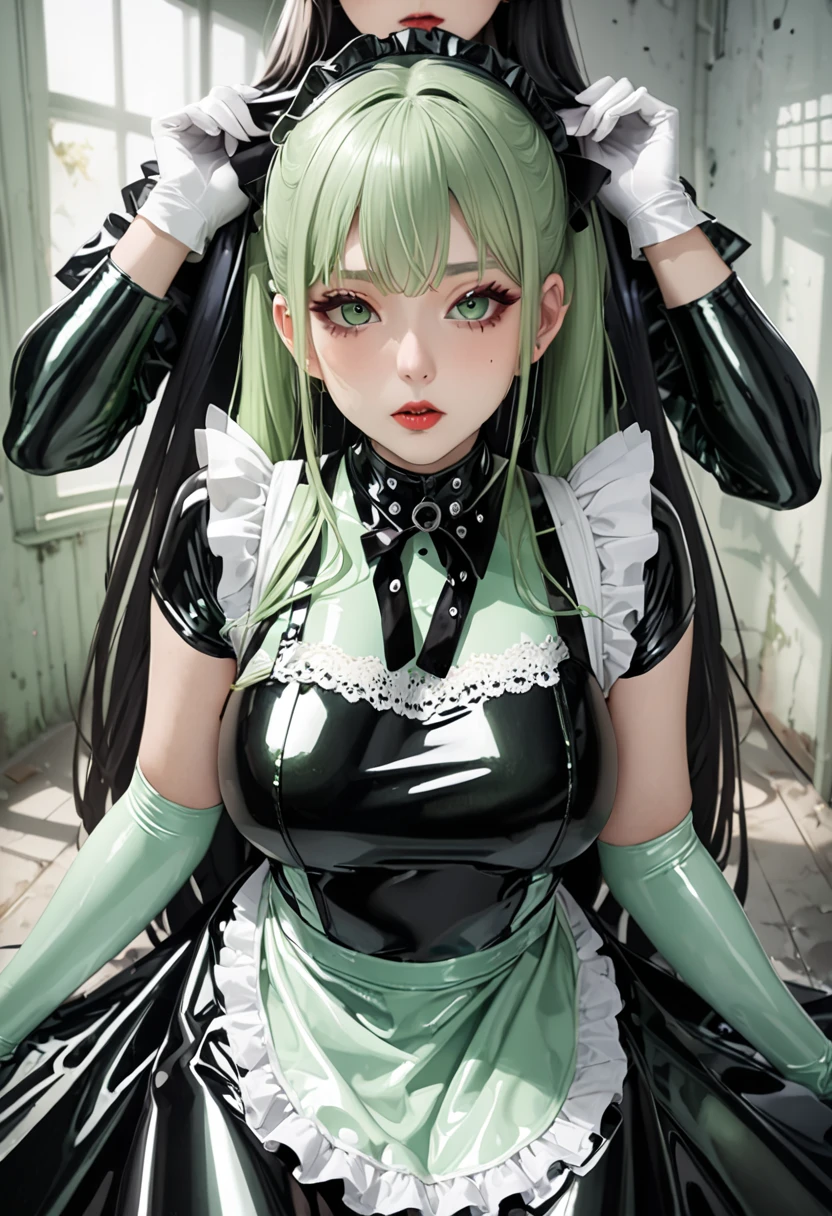 (masterpiece,Highest Resolution,4K High Resolution,Crisp image quality,Ultra HD,Detailed Hair)(Intense sex scene with a man,Pussy juice sex:1.2)(Cross section of vagina with sperm penis inside:1.5)1girl,(Exposing sex to the audience:1.2)Green Hair,,Realistic moans,A large amount of translucent sperm,Eyes are hearts,((realisticpussy))