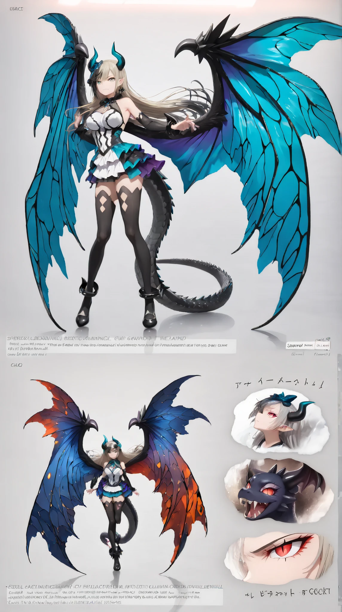 ((Highest quality、unity 8k wallpaper、32k、masterpiece、Very detailed、Ultra-high resolution、Ultra-high resolution、 Very detailedな顔, RAW Photos, Professional, Ultra-fine painting, Anatomically Correct Lizard Girl)) Yui Kotegawa transforms into a Blue Dragon, kotegawayui, Long black hair, Yellow Eyes, ((Reptile Eyeouth with sharp fangs,、(From shoulder to collarbone、It is covered with fine scales up to its neck.)、(((In the ass、Juxtaposition, Impressive lizard tail stretching from tailbone to spine))) 、((Dragon legs with sharp claws、Fine blue scales that stretch like socks down to the thighs、Fine blue scales that grow like long gloves、Long nails))、Nipples are fully visible、((There are fine scales on the sides、It has fine blue scales growing around its waist..., Scales on the back、Scales from flank to thigh))、(The boundary between the scales and the skin is unclear)、((A small fin on the spine that continues to the tail))、(((Giant blue bat wings growing from the shoulder blades on his back)))