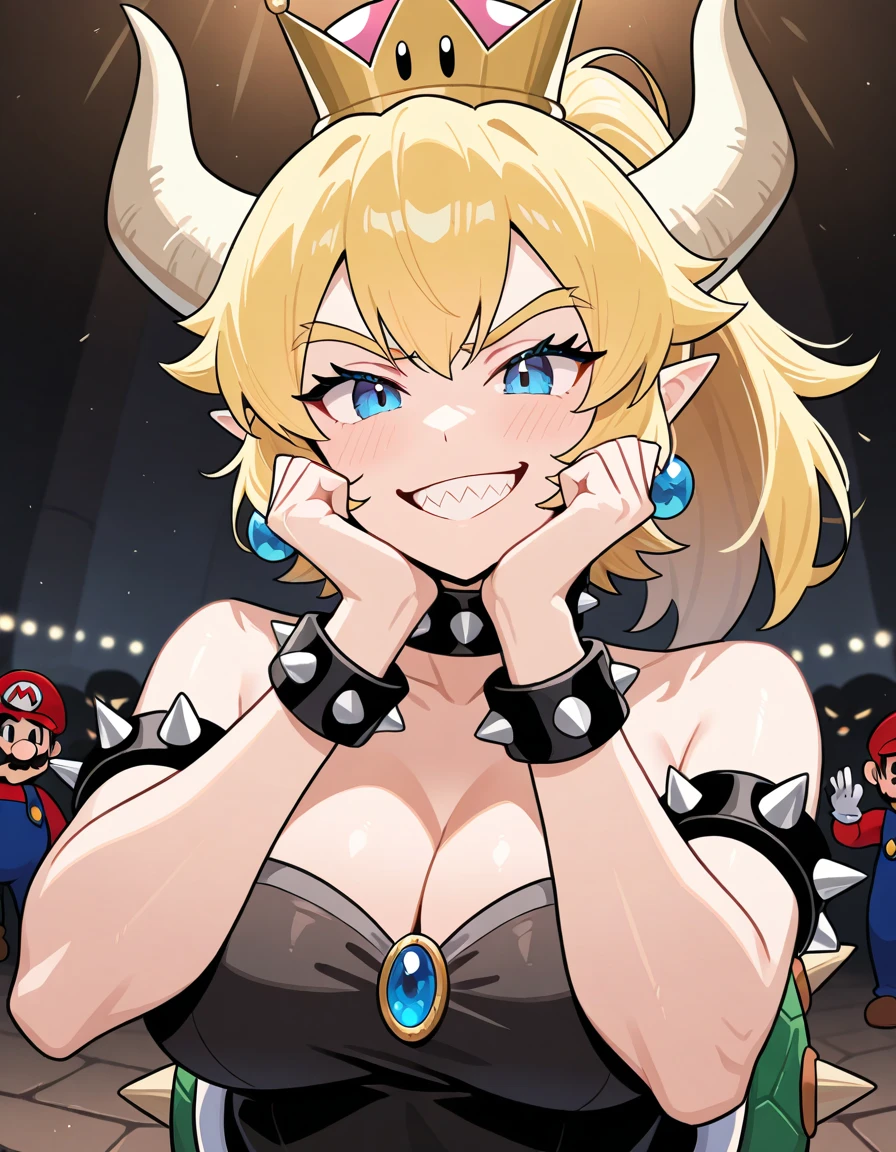 Bowsette Jr Very Very Big tits goth maiô preto gostoso